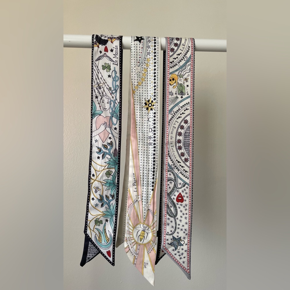 Colorful Patterned Scarves - Picture 2 of 2